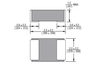 Tabelle - Bourns SRP2512A Automotive-Leistungsinduktivitäten